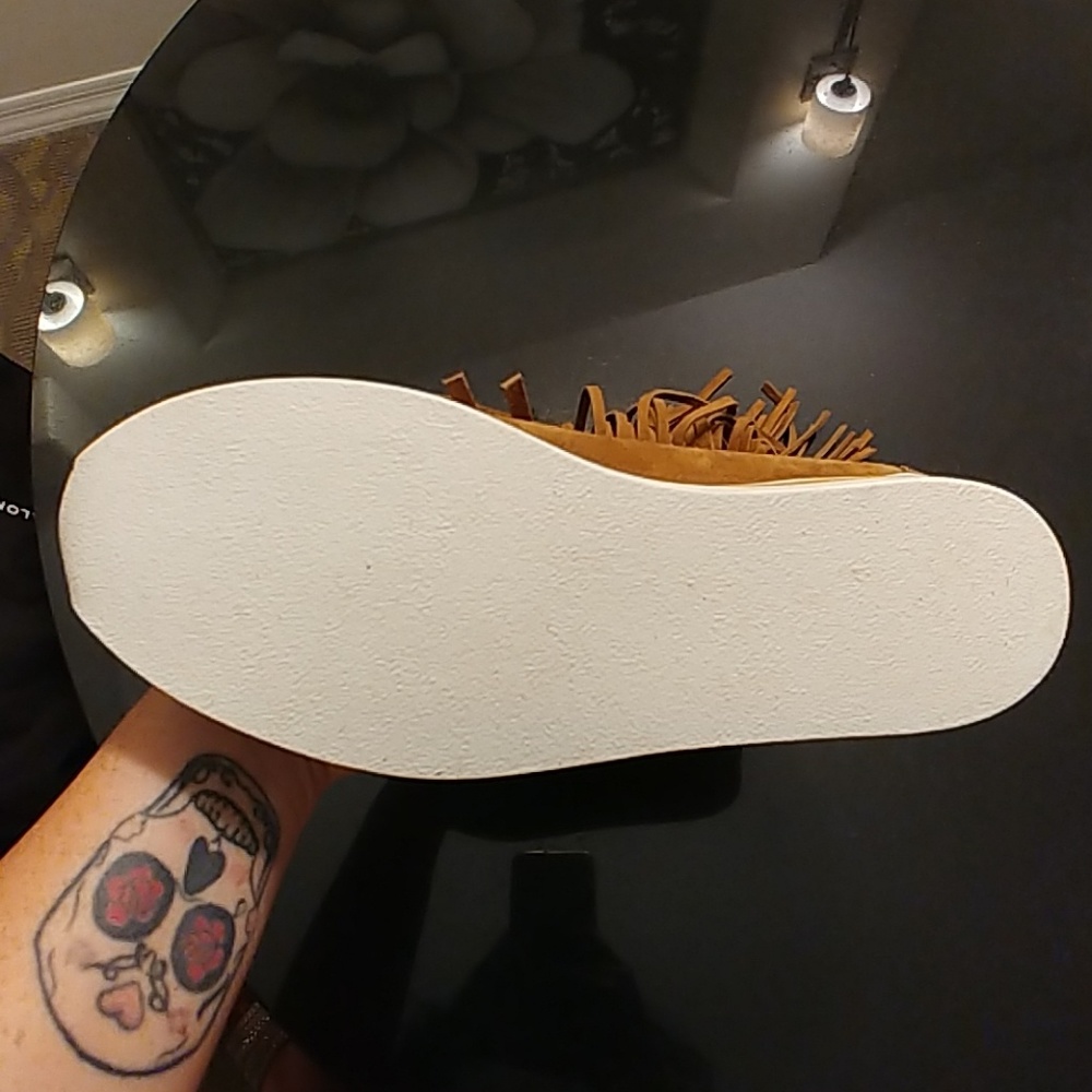 Maison des Talons fringe suede boot - Picture 3 of 5